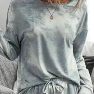NWT Tye Dye 2pc Pajama Set in Grey